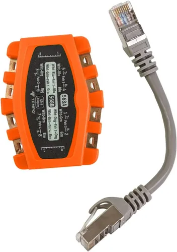 Miniatura 2 de Paladin Tools Adaptador modular PA1902 RJ45, 8 vías LAN CAT4-CAT6 RJ45 Contactos de cobre con muescas, enchufes sin enganches