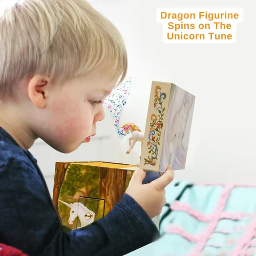 Miniatura 5 de Caja de música Enchantmints joyero de unicornio