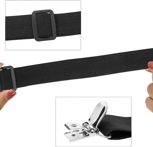 Miniatura 3 de Mini Skater Paquete de 8 tirantes para sábanas ajustables y resistentes, correas de soporte para sábanas largas para camas de tamaño individual
