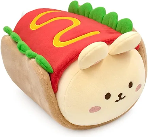 Miniatura 17 de Anirollz Kittiroll de peluche en atuendo de pastel enrollado – Animal de peluche kawaii con disfraz extraíble – Bonito juguete de peluche blando