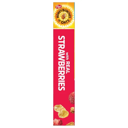 Miniatura 5 de Post Honey Bunches of Oats - Cereal de desayuno con fresas, avena con miel y cereales de fresa, caja de 16.5 onzas (paquete de 2)