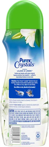 Miniatura 6 de Purex Crystals Reforzador de aroma en el lavado, Fabulosamente Fresco, 21 oz (Paquete de 4), Tecnología de frescura duradera y eliminación de olores