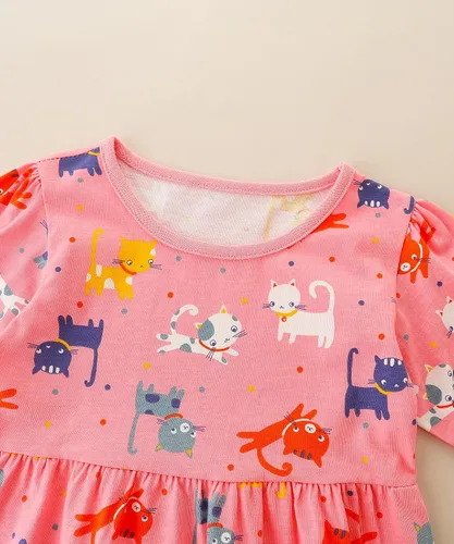Miniatura 3 de Bumeex Vestidos de manga larga para niñas pequeñas de 2 a 7 años
