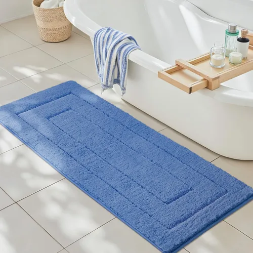 Miniatura 52 de GRANNY SAYS Alfombras de baño antideslizantes, lavables, extra suaves y absorbentes de agua para baño, alfombra de baño peluda de felpa, alfombra