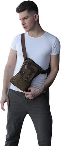 Miniatura 2 de Riñonera táctica al aire libre para hombres y mujeres, bolsa multifuncional para el muslo para motocicleta, bicicleta, senderismo, viajes, pesca