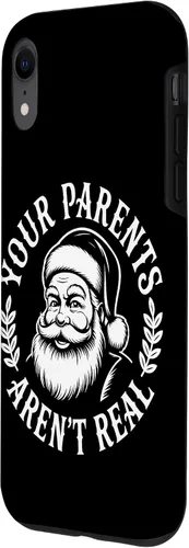 Miniatura 2 de Your Parents Aren’t Real Santa Humor Holiday Festive Cartoon Case for iPhone XR