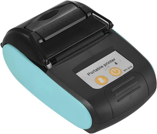 Miniatura 4 de PT-210 Impresora térmica portátil de 2.283 in, impresora térmica portátil de billetes para tiendas minoristas, restaurantes, fábricas, logística