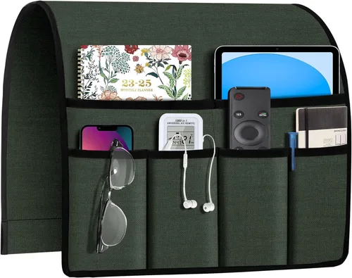 Miniatura 23 de Joywell Organizador de Sillón Reclinable con 6 Bolsillos Caddy de Sillón Soporte de Control Remoto para Sofá Reposabrazos Organizador Antideslizante