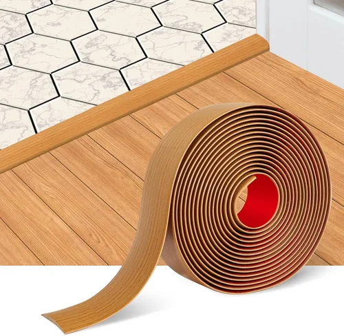 Miniatura 10 de Tira de transición de piso autoadhesiva, tiras para cubierta de piso, laminado de vinilo de 2" de ancho, divisores planos para transiciones, diseño