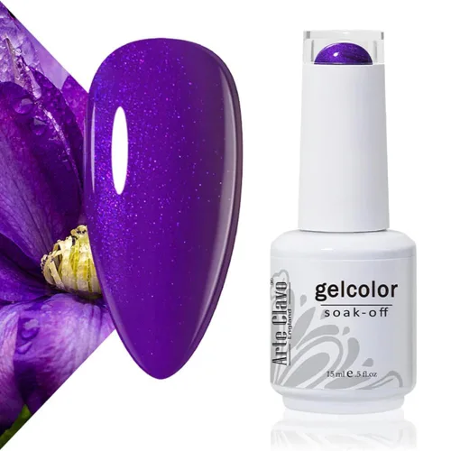 Miniatura 63 de Arte Clavo Pearlescent Nude Gel Nail Polish 15ml - HEMA Free Soak off UV LED Nail Gel for Manicure, DIY Nail Art, Home Salon Use 11029