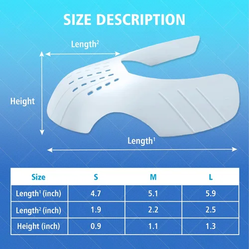 Miniatura 5 de KHG Protector de arrugas para zapatos deportivos, antiarrugas, sin arrugas, protector de inserción de zapatos, tamaño para hombres, mujeres, jóvenes