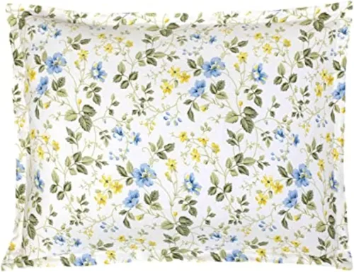 Miniatura 5 de Laura Ashley Inicio - Juego de funda de edredón tamaño individual, ropa de cama reversible de satén de algodón con funda a juego, decoración