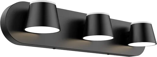 Miniatura 15 de URSOLA Luz de Tocador de Baño de 2 Luces, Accesorios de Iluminación de Pared LED Negros, Orientables Arriba y Abajo, Regulables, Accesorios