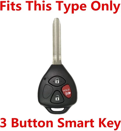 Miniatura 3 de Funda de Silicona para Control Remoto de Entrada sin Llave, Protector de Repuesto Compatible con Toyota 4Runner Corolla Matrix RAV4 Venza Yaris
