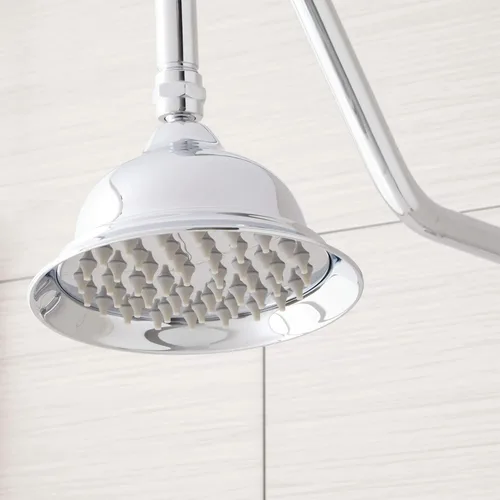 Miniatura 3 de Signature Hardware 429526 Dolwick - Sistema de ducha expuesto con cabezal de ducha de lluvia, ducha de mano y manguera, incluido en bruto