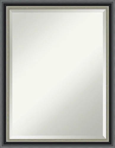Miniatura 32 de Amanti Art Espejo de baño de madera, espejo de pared negro Ashton para usar como espejo de tocador de baño sobre el fregadero