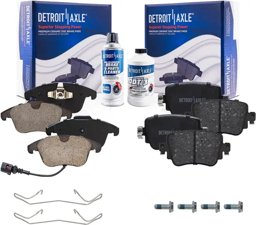 Miniatura 105 de Detroit Axle - Pastillas de Freno Delantero para Nissan Altima Maxima Sentra 350Z Cube Juke Versa INFINITI G20 G35 I30 I35 Suzuki SX4, Pastillas