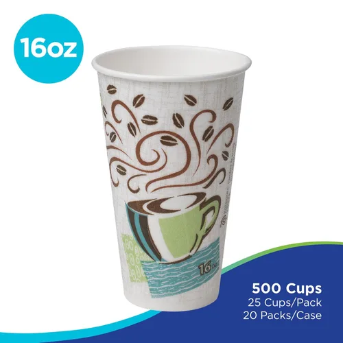 Miniatura 2 de Dixie PerfecTouch - Taza de café caliente de papel aislante de 16 onzas por GP PRO (Georgia-Pacific), Coffee Haze, 5356DX, 500