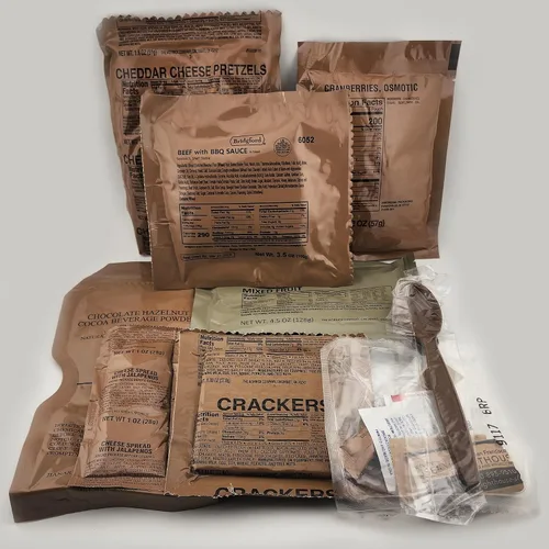 Miniatura 2 de Allgo Outdoors Military Spec MRE Meals Listo para comer BBQ Beef Sandwich - Menú 2