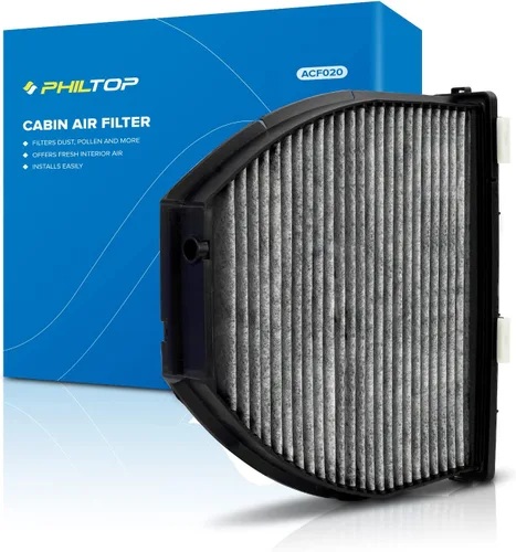 PHILTOP Filtro de aire de cabina con carbón activado, compatible con CF10934 Mercedes-Benz E350, C300, C250, GLK350, C350, CLS550, E400, SL550,