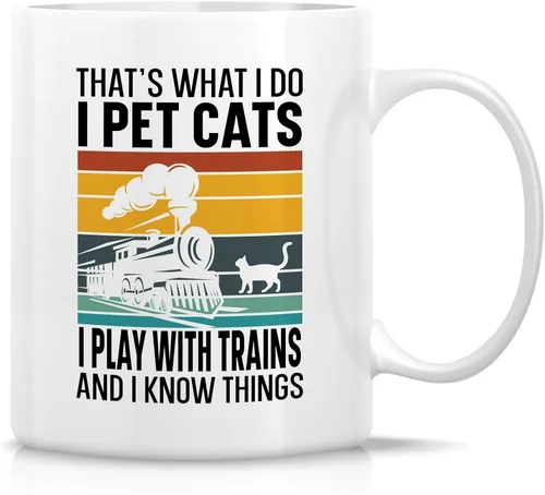 Miniatura 12 de Retreez - Taza Graciosa Show Me Your Kitties Amantes de Gatos, 325 ml, Tazas de Café de Cerámica, Divertidas, Sarcasmo, Sarcasticas, Regalos