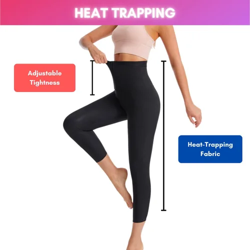 Miniatura 2 de Nano Hertz Sauna Sweat Shapewear Leggings Pantalones Boxeo Entrenador de Cintura Shaper Sweatsuit Ejercicio Fitness Gimnasio Mujer