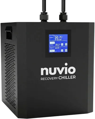 Miniatura 6 de Nuvio Recovery Pod Pro - Baño de hielo portátil de alta calidad con ultra aislamiento, bañera de agua fría inflable de 87 galones, bañera de hielo