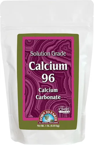 Down To Earth All Natural Fertilizers Solución orgánica Calcio 96 - Polvo de piedra caliza de grado profesional 325 malla para aplicaciones de