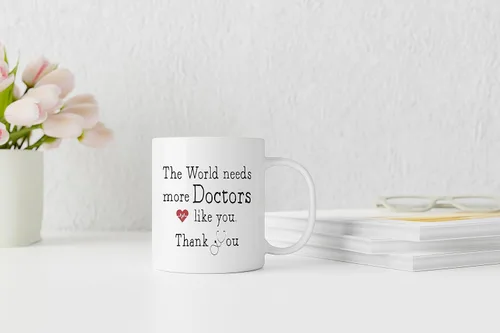 Miniatura 3 de QASHWEY Taza de Doctor, Tazas de Café de Regalos para Doctores, Regalos de Apreciación para Doctores, Regalo de Taza de Té para Doctores