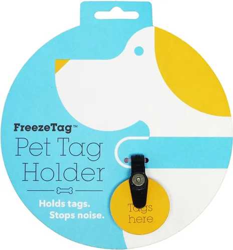 FreezeTag Silenciador y conector de placa de identificación para perros, talla única, grafito