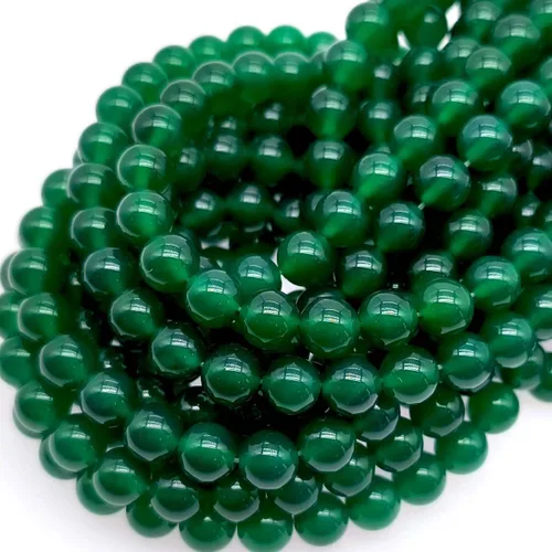 Miniatura 18 de Cuentas de ágata de pavo real natural de 0.236 in, cuentas redondas lisas de materiales de bricolaje, pulsera, collar, aretes, fabricación de joyas