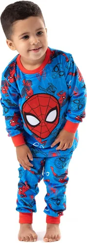 Miniatura 2 de Marvel Spider-Man - Pijama de forro polar súper suave para niños, Azul