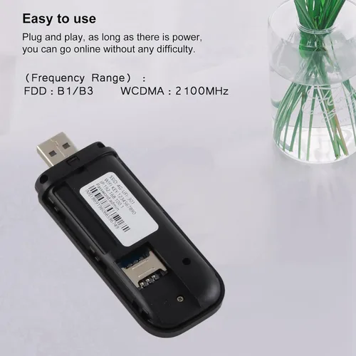 Miniatura 3 de Akozon Hotspot WiFi móvil, 4G LTE USB Enrutador portátil de bolsillo, USB WiFi red móvil inteligente (con WiFi) Soporte de viaje de 150 Mbps FDD