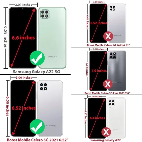 Miniatura 2 de Jeylly Compatible con Samsung Galaxy A22 5G Funda, Funda Samsung A22 5G con 2pcs protectores de pantalla de vidrio templado