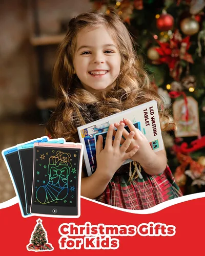 Miniatura 6 de KOKODI Juguetes para niñas y niños de 3, 4, 5, 6 años, tableta de escritura LCD reutilizable de 10 pulgadas, colorida, para garabatos, almohadilla