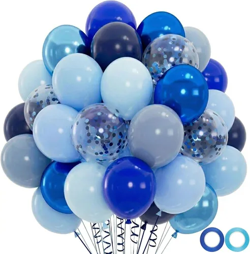 Miniatura 14 de 100 globos rojos, blancos y azules, globos patrióticos del Día de la Independencia de 12 pulgadas para graduación, 4 de julio, fiesta de cumpleaños