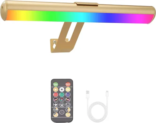 Miniatura 6 de Luz para Cuadros Operada por Batería, Luces para Cuadros de Pared, Luz para Cuadros Inalámbrica con Control Remoto para Pinturas, 48 LED, 16 Cambios