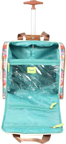Miniatura 5 de Lily Bloom Designer - Maleta de viaje de 15 pulgadas, para viajes cortos, fin de semana, negocios, equipaje ligero, maleta de 2 ruedas giratorias