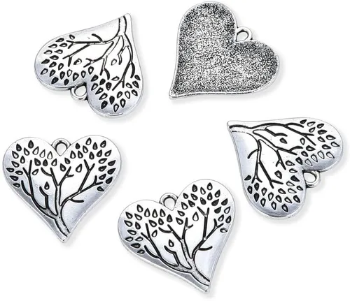 Miniatura 4 de Adabele Tree of Life Best Sister Mom Daughter Charm Pendants Antique Silver For Necklace Bracelet Anklet Earrings Keychain Jewelry Making