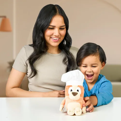 Miniatura 2 de Bluey Friends - Peluche de juguete suave Chef Bingo con gorro de chef y espátula