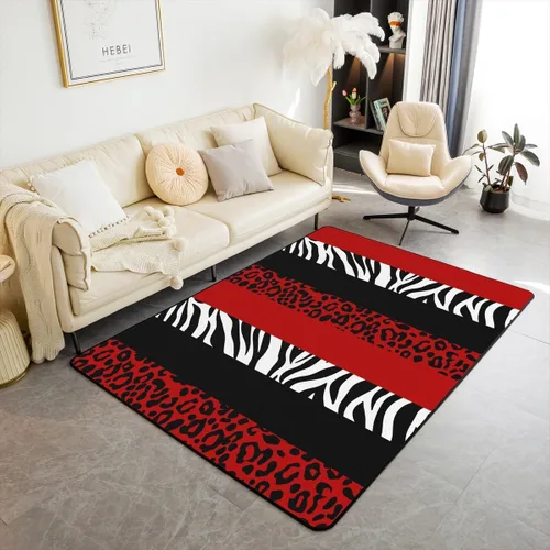 Miniatura 7 de jejeloiu Groovy Flower Area Rug 5x7 Polyester Retro Floral Boho Living Room Rugs 70S Hippie Groovy Flowers Bohemian Decor Carpet Psychedelic Floral