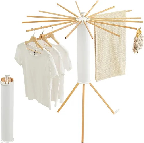 JOOM Trípode de Secado de Ropa, Perchero Portátil y Plegable para Ahorro de Espacio, Perchero de Secado de Ropa para Lavandería - Perchero de Ropa