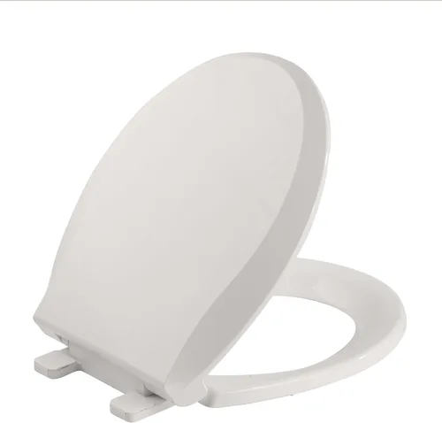 Miniatura 18 de Asiento de inodoro alargado duradero con cierre suave y lento, fácil de instalar y limpiar, nunca se afloja, blanco, se adapta a la mayoría