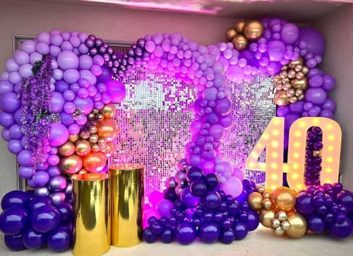 Miniatura 3 de KBZVNAF - Globos de látex morados oscuros para fiestas - Paquete de 50 globos de 12 pulgadas de helio, globos morados mate para cumpleaños, bodas