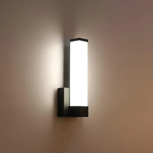 Aplique de pared negro para decoración de la casa, luces LED de pared para dormitorio, lámpara de pared de mesita de noche, lámpara de pared moderna