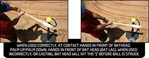 Miniatura 8 de Insider Bat - Manos interiores Entrenador de béisbol Softbol Entrenador de bateo Ayuda de entrenamiento Accesorio de camiseta de bateo - Fabricado