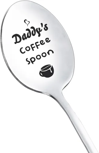 Cuchara para papá regalos de hija, hijo, divertidas cucharas de café para papá, padre, amante del café, té, regalo para papá, regalo de cumpleaños,