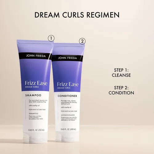 Miniatura 9 de John Frieda Frizz Ease Dream Curls Champú, champú para cabello rizado y cabello ondulado, 8.45 onzas líquidas, paquete de 2