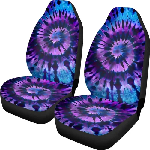 Miniatura 40 de UNICEU Juego de 2 fundas de cojín para asiento de automóvil, diseño de calavera gótica negra, lavable, accesorios interiores antideslizantes