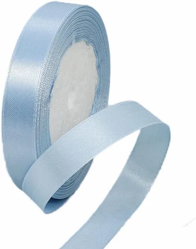Miniatura 213 de Cinta azul de 1-1/2 pulgadas x 25 yardas, cinta de seda de satén azul real para envolver regalos, fabricación de lazos para el cabello, ramos